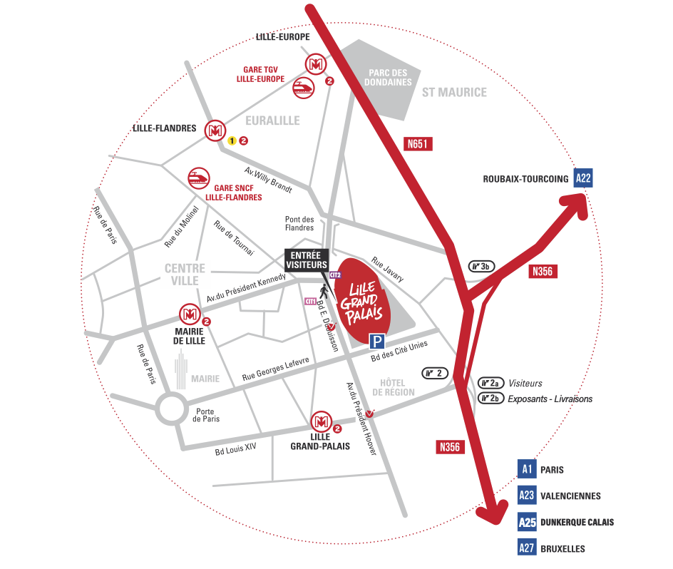 Plan Lille Grand Palais Plan Lille Grand Palais